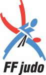 logo FF Judo bleu rouge
