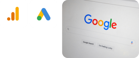 Logo Google Analytics et Google Ads